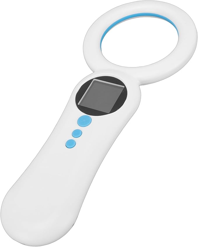 Pet Microchip Scanner, Reader for FDX B EMID Chips with 500 Data Storage and USB Upload, 134.2kHz 125kHz, for Animal Dog Cat Pig