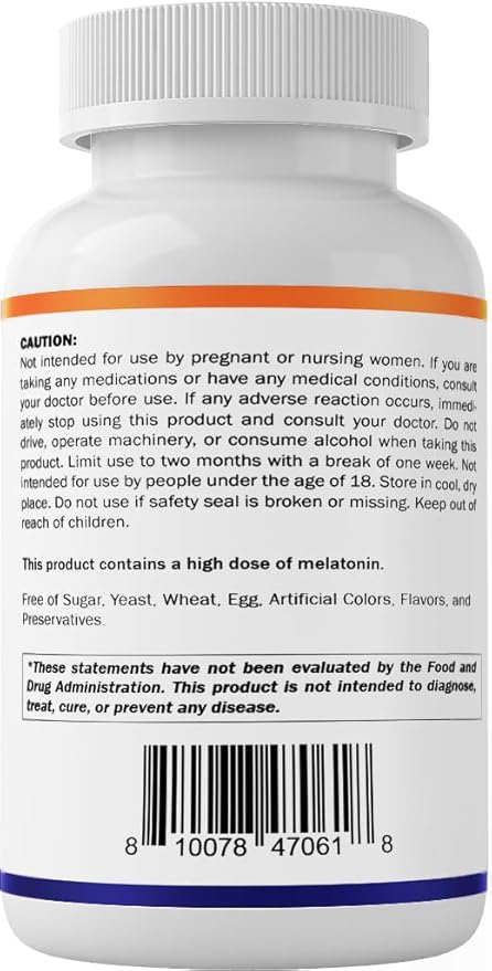 Vitamatic Melatonin 30 mg - with B6 & L-Theanine - 120 Fast Dissolve Tablets with Natural Berry Flavor (2 Tablets Dose = Melatonin 60 mg) (120 Count (Pack of 3))