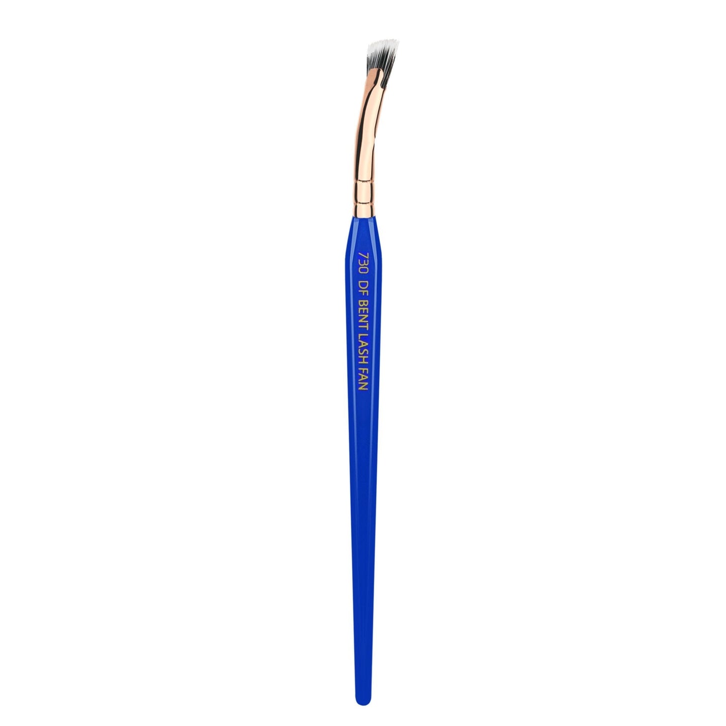 Bdellium Tools Professional Makeup Brush - Golden Triangle 730 Bent Mascara Fan - With All Vegan And Soft Synthetic Fibers, For