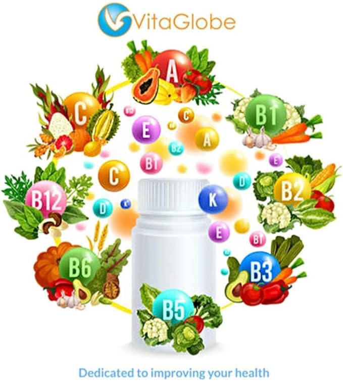 VitaGlobe 70mg of Elemental Magnesium Gummies - Support Healthy Bones, Muscles, Energy & Relaxation, 120 Count (Pack of 2)