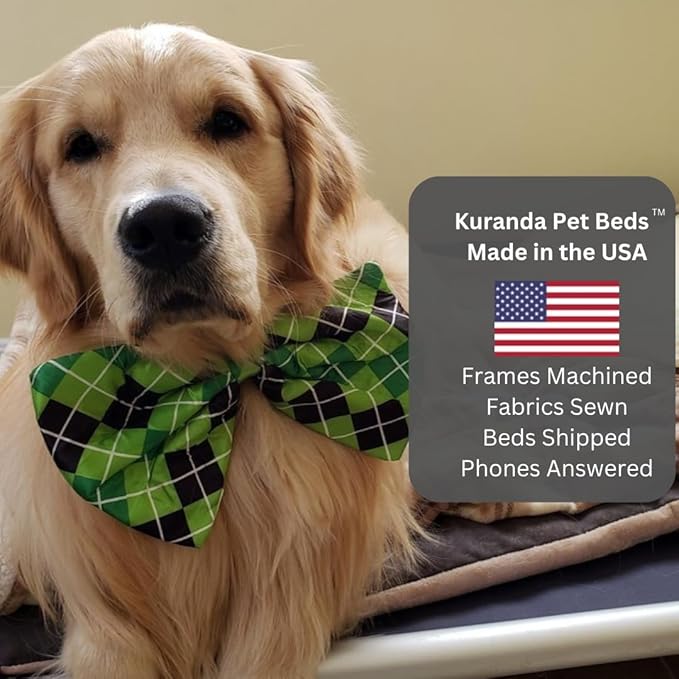 Kuranda Chewproof Elevated Pet Bed - Silver Aluminum - 44" x 27" - Sunsure Textilene - Sierra
