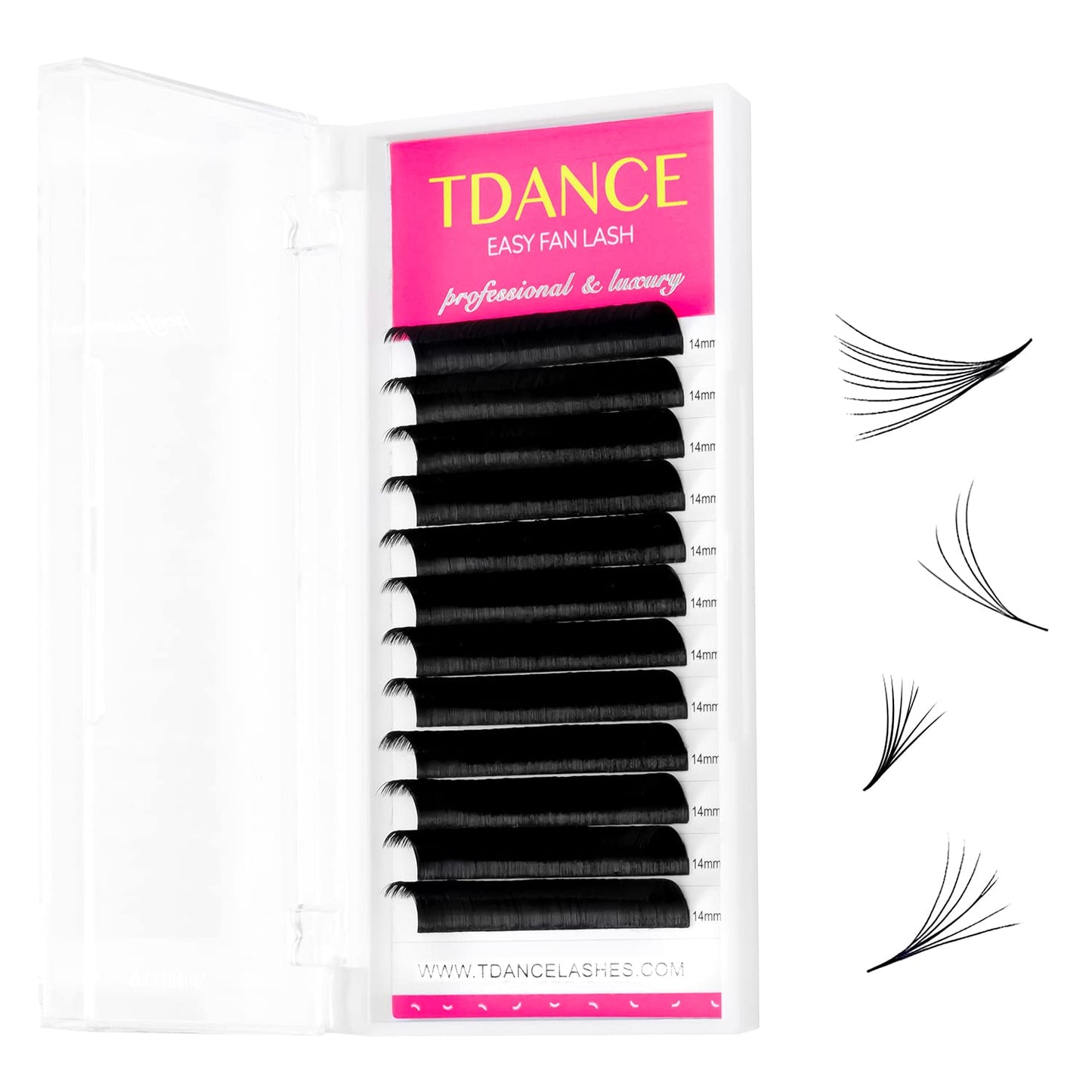 Tdance Eyelash Extension Supplies Rapid Blooming Volume Eyelash Extensions Thickness 0.03 Dd Curl 19Mm Easy Fan Volume Lashes Se