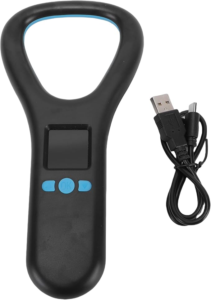 Pet Microchip Scanner, Animal Handheld Reader with 1.44 Inch LED Color Screen, FDXB EMID Microchip, Rechargeable Animal Chip Registration for Pets Pigs Dogs Cats