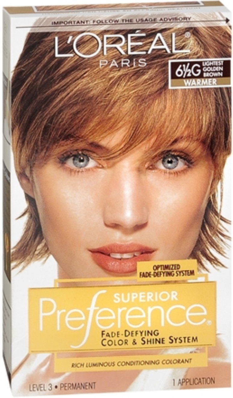 Lor Al Paris Superior Preference Fade-Defying Color + Shine System 6 1/2 G Lightest Golden Brown/Warmer
