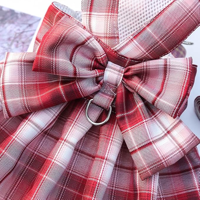 Dog Harness Leash Set Soft Outdoor Walking Breathable Pet Harness Girl Dog Leash for Small Dogs