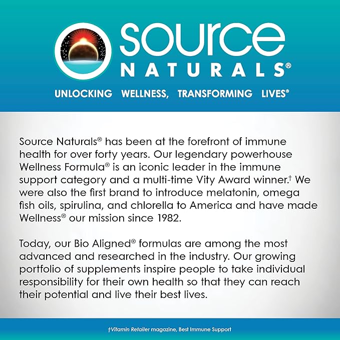 Source Naturals L-Tryptophan, for Mood, Relaxation, and Sleep*, 500mg - 60 Capsules
