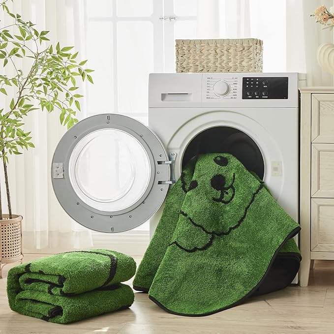 Qeils Reusable Puppy Pads, Washable Pee Pads for Dogs 2 Pack Durable Absorbent Leakproof Potty Pads with Non-Slip, Indoor Training & Pet Party Gift 23"x36"