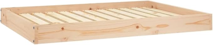 Solid Wood Pine Dog Bed, Solid Wood Pet Bed, Small Pet Furniture Cat & Dog Bed Frame, 40"x29.1"x3.5",-558