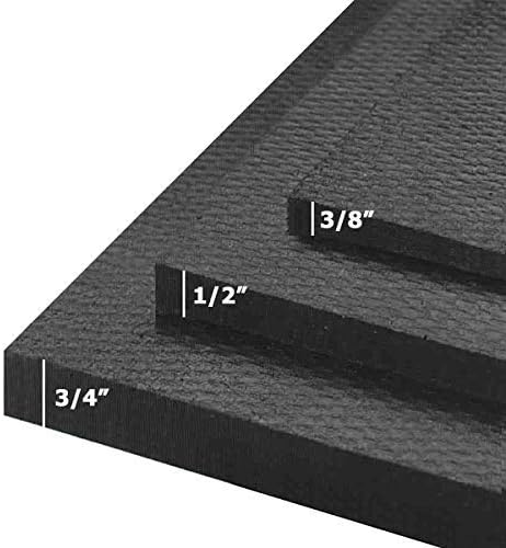 American Floor Mats - Heavy Duty Horse Mats - Slip Resistant, Black, 14" x 14" Square Tiles, 49 Tiles Total, 0.75" Thick