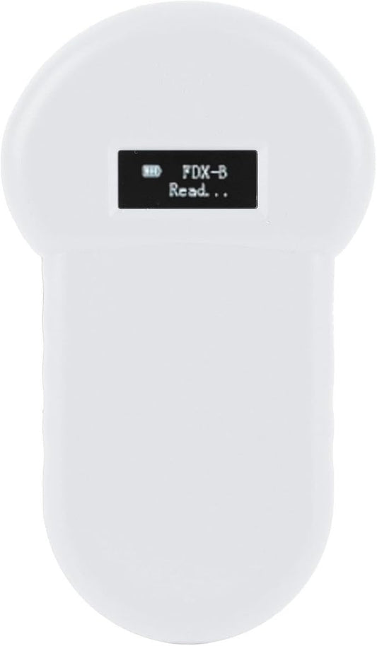 CHICIRIS Pet Microchip Reader, Handheld ISO11784 85 FDX B Scanner with USB Charging and LCD Display, for Dogs Cats Pigs Cows Sheep and Other Animals