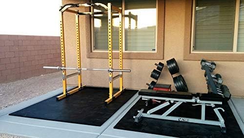 American Floor Mats - Horse/Stable Mats - Heavy Duty Stall Mats - Thick, Durable Rubber Flooring Solid Black 1/2" Thick - 4' x 6' Mat
