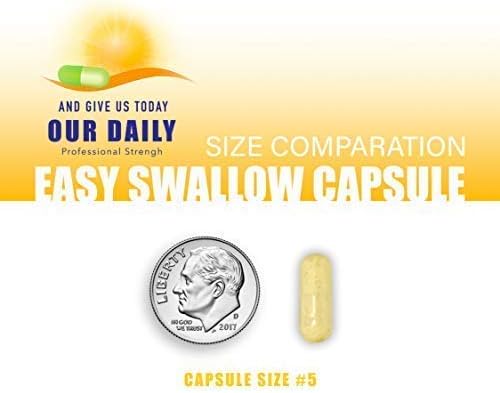 Our Daily Vites L-Methylfolate B Complex Cofactors & Essential Amino Acids (2.5mg) - Active Folate, Methylated B12 Methylcobalamin, B6 and Glycine - 60 Count