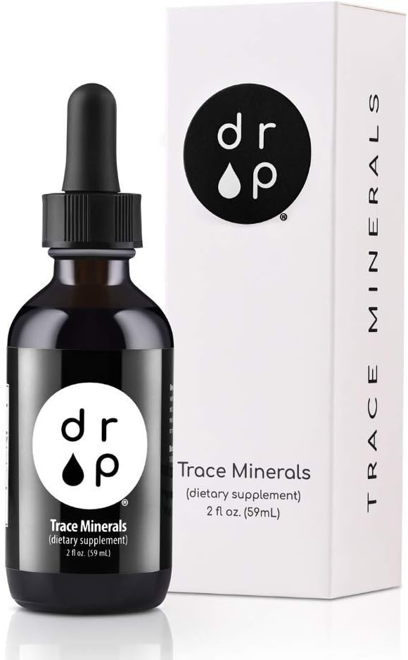 Drop Supplements Organic Trace Mineral Drops, Elderberry Drops and Vitamin B12 Drops Bundle