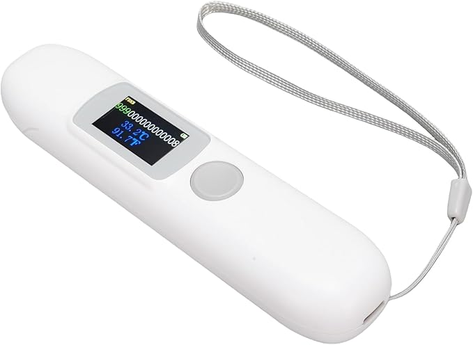 Pet Microchip Scanner, Animal Tag Reader with 1.14 Color Screen & Temperature Monitoring, FDX B Compatible for Pets