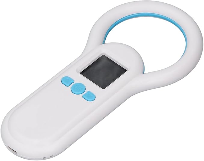 Animal Microchip Scanner Wireless BT Reader with 1.44 Inch Screen 500 Data Storage USB for Pets Supports ISO FDX B EMID Chip Detection Multiple Connection Methods