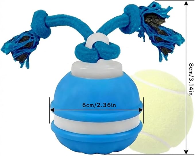 Zealburst Interactive Dog Toy, 360° Smart Automatic Rolling Moving Toy for Bored Dogs & Cats, Self-Moving Pet Toy, 【Orange+Blue】