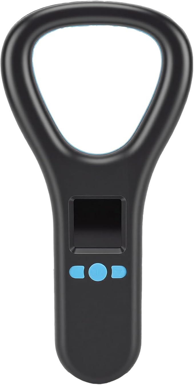Pet Microchip Scanner, ISO11784/85 FDX B & EMID Chip Reader with 1.44 Inch Color Screen & 500 Data Storage, Rechargeable RFID Scanner for Dogs Cats Animals