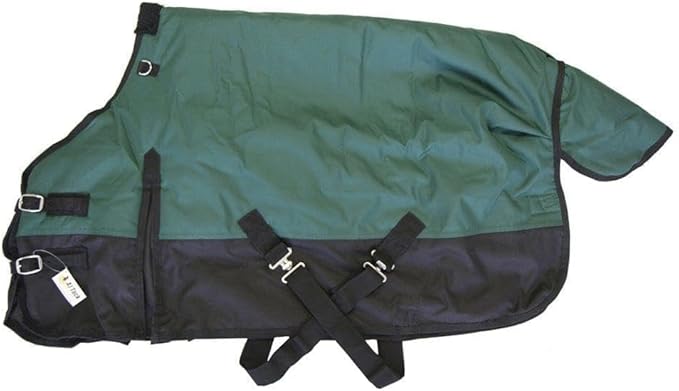 AJ Tack 1200D Waterproof Winter Pony Blanket - 300g Heavyweight Turnout with Fleece Collar, Shoulder Gussets & Tail Flap - Camouflage 56"