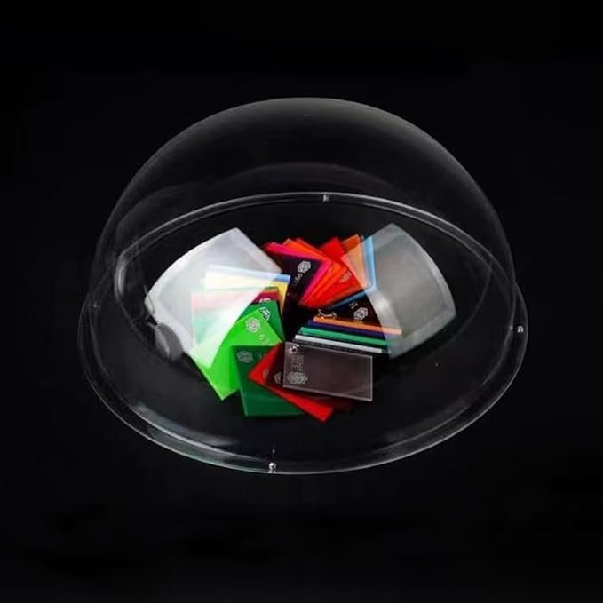 LOTOWELZON 2inch Acrylic Replacement Transparent Clear Camera Dome Cover Security Camera Housing Pet Dog Fence Window Skylight Window (ID50mm*H27mm/2 * 1in)