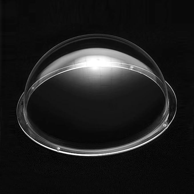 LOTOWELZON 3.15inch Clear Acrylic Replacement Transparent Clear Camera Dome Cover Security Camera Housing Pet Dog Fence Window Skylight Window (ID80mm*H44mm/3.15 * 1.73in)