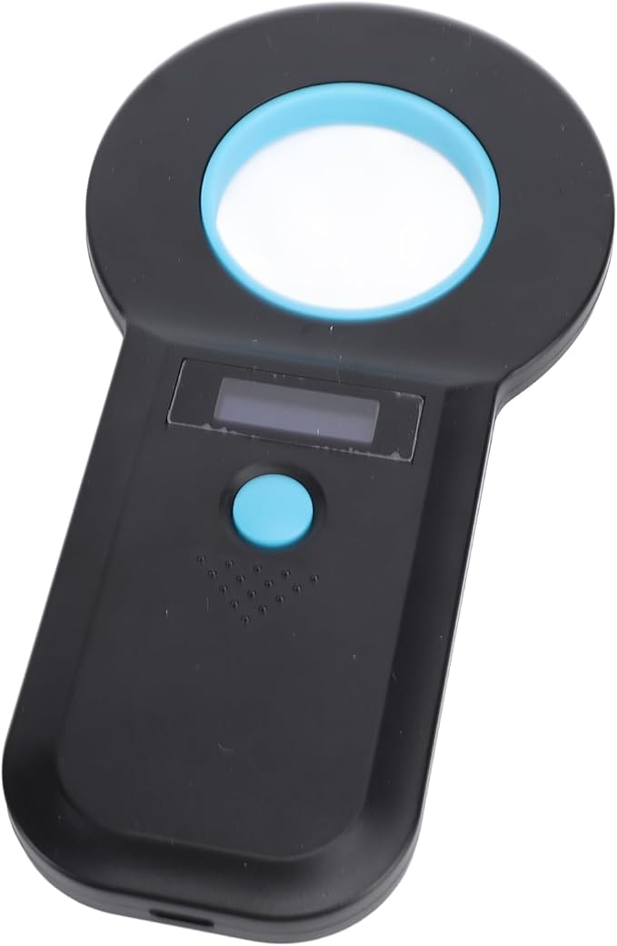 Zunate Pet Microchip Scanner, Portable Handheld Animal Chip Reader with Bluetooth and USB C for 134.2KHz 125KHz EMID FDXB, 128 Data Storage Capacity