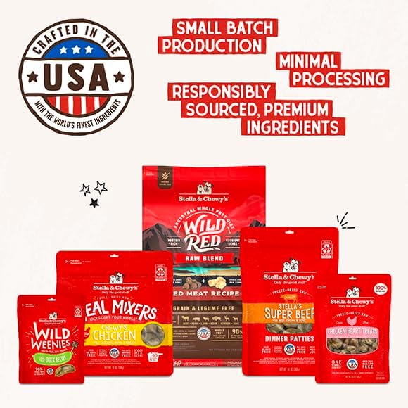 Stella & Chewy's Freeze-Dried Raw Chicken Meal Mixers- Dog Food Topper and Mixer - Made with 95% Cage-Free Chicken, Organs & Bone - Perfect for Picky Eaters - Grain-Free - 1oz (Pack of 6)