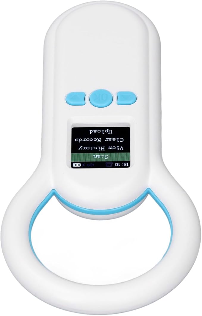 S20 Pet Microchip Scanner, ABS Material, 500 Records Storage, USB Upload, Fast Recognition for Dogs and Cats