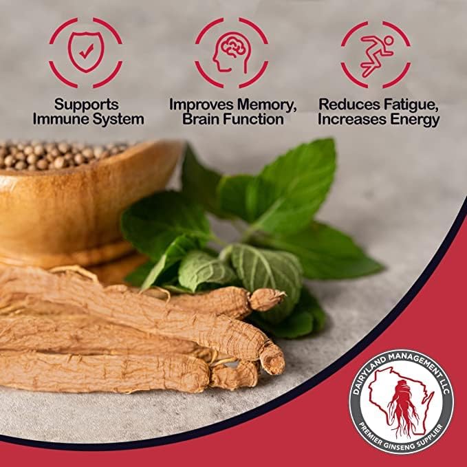 Red Panax Ginseng Powder with Natural Ginsenosides (8 oz)- Supports Healthy Energy, Vitality, Mood and More, Korean Panax Ginseng Root Powder for Smoothies, Coffee or Drinks (1 Pack)