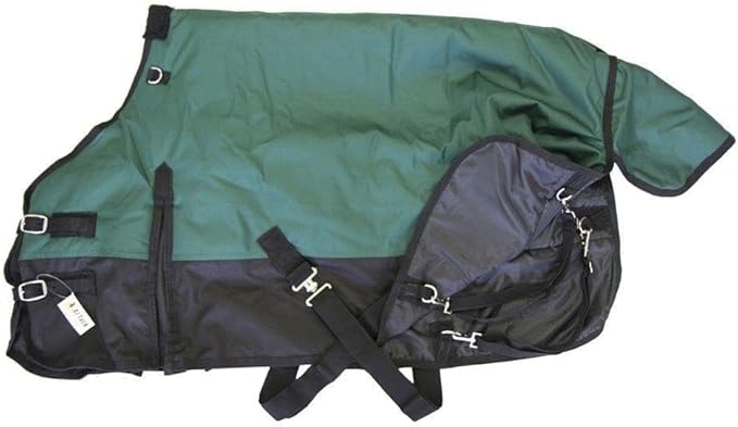 AJ Tack 1200D Waterproof Winter Pony Blanket - 300g Heavyweight Turnout with Fleece Collar, Shoulder Gussets & Tail Flap - Camouflage 54"