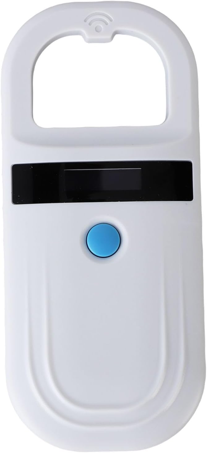 Microchip Scanner, Portable Handheld Pet Microchip Scanner with 800mAh Rechargeable Battery and 1000 Data Storage, Reader with Wireless Technology for Dogs, Cats, and (Style 1)