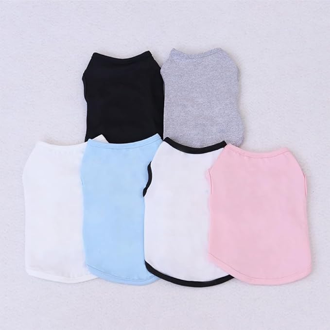 Custom Dog Birthday Shirt,Personalized Pet Apparel Print with Name Age Number,Pet Birthday Outfit,Lightweight Breathable Cotton Vest for Small Medium Large Dogs Cat (White + Black Border, X-Small)