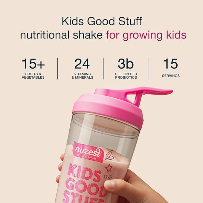 Nuzest - Kids Good Stuff - Vegan Smoothie Mix - Vanilla Caramel - Multivitamin Nutritional Supplement Protein Shake - Dairy Free - Supporting Growth and Development - 0.5 Oz (1 Serving)