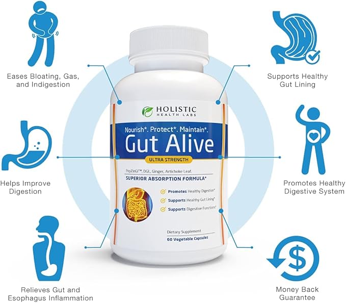 All-Natural Liver and Gut Support | Organic Milk Thistle, Organic Dandelion Root & Organic Black Pepper | Ginger, Artichoke Leaf Extract, Deglycerized Licorice Root & Patented Zinc Carnosine