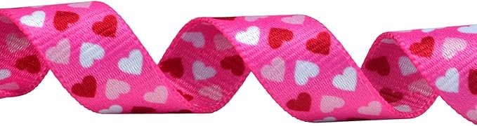 Dog Collar - Adjustable Heart Dog Collar - Love Theme - Perfect for Small Medium Large Dogs(Pink Heart,M)