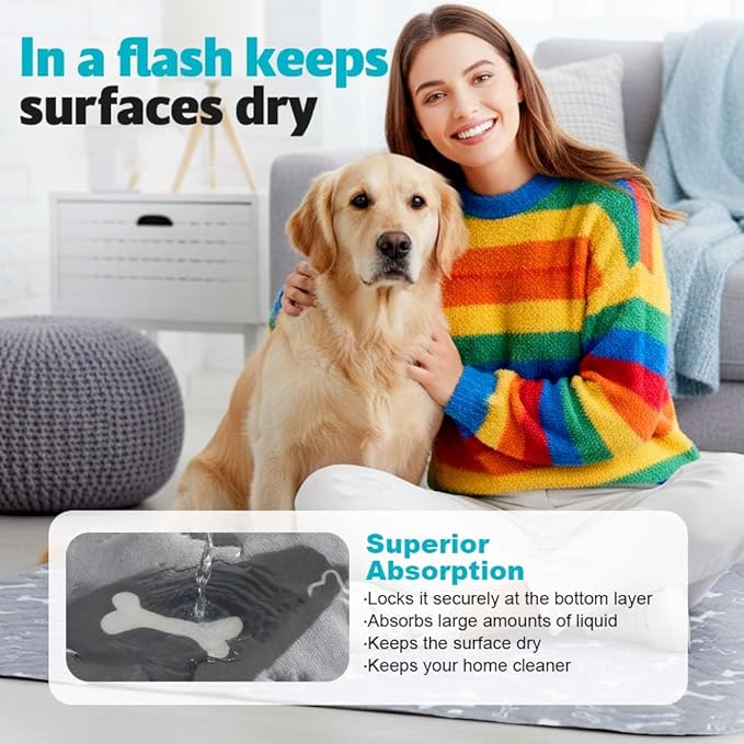 Puppy Pads for Dogs, 2026 New Washable Puppy Pads with Pheromones, Pee Pads for Dogs & Cats, Durable Leak-Proof & Anti-Slip Pet Training Pads for Home & Travel, Reusable (Red, 31.5" x 35.4")