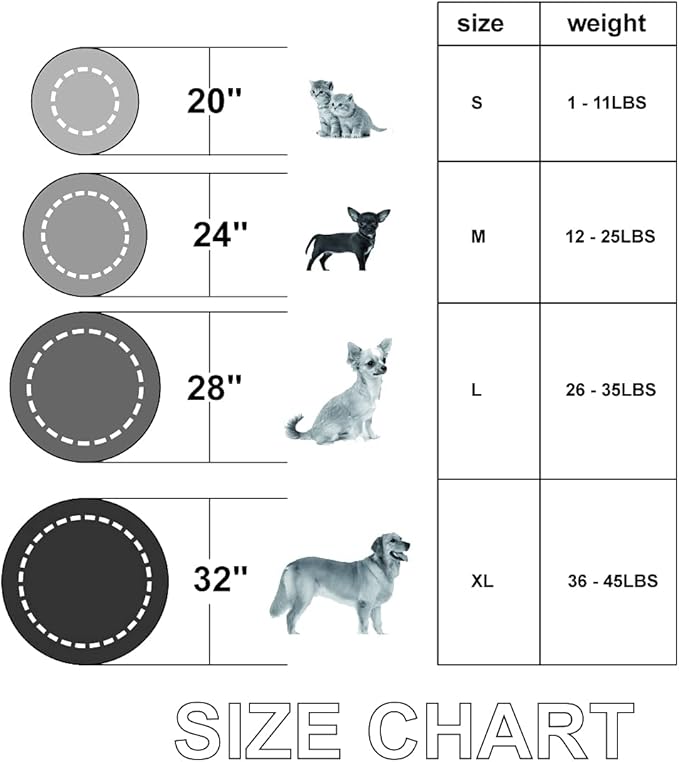 Calming Dog Bed X-Large, Soft Round Cuddler Dog Beds Fluffy Plush Faux Fur Pet Beds, Anit-Anxiety Self-Warming Comfy (32", Deep Blue)
