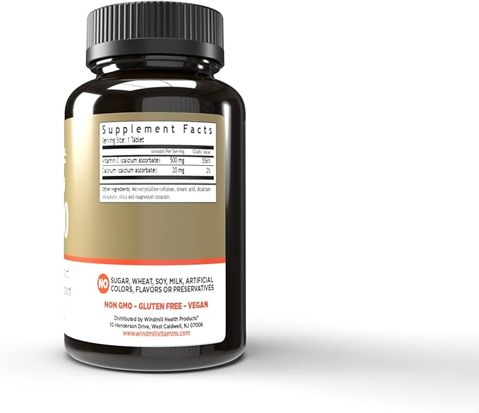 Vitamin C Tablet 500mg Non-Acid Wmill - 60 by WINDMILL