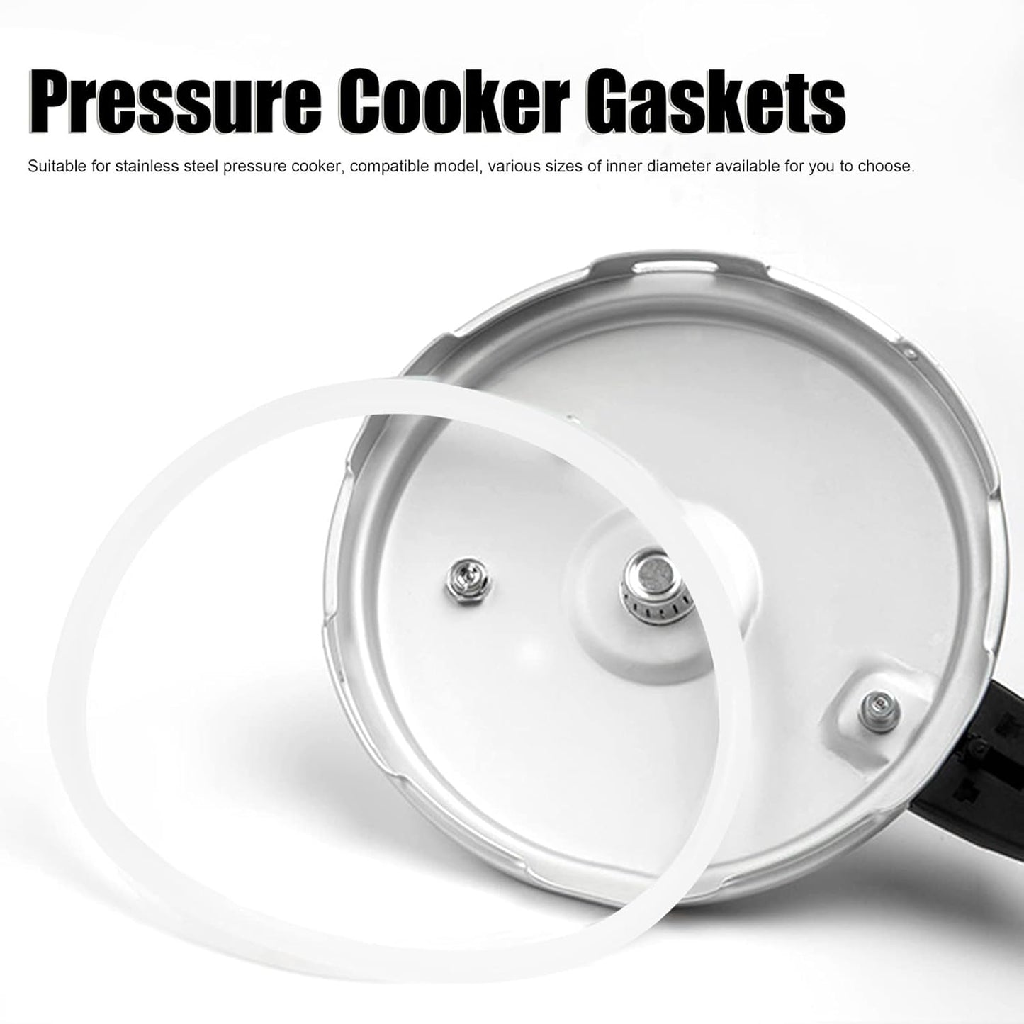 Pressure Cooker Sealing Rings Replacement Accessory, Suitable for Aluminum Alloy Pressure Cooker, Compatible with Different (18cm)