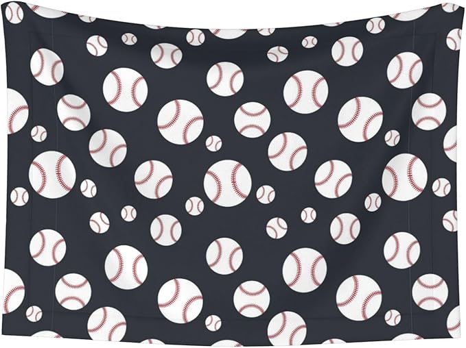 Dog and Cat Blanket in One, Baseball Softball Grey, Double Sided Plush Throw with Raised Dot Pattern on One Side and Flat Velvet on Other for Variety
