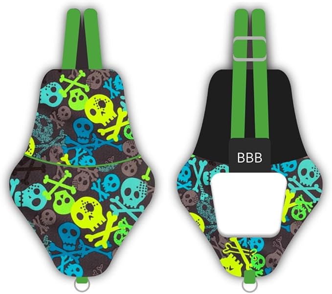 Bev's Bird Boutique Regular Flyper Adjustable Bird Diaper | Reusable, Washable Cloth | Comfort Fit for Parrot, Cockatiels, & Other Small Birds | Fashionable Avian Accessories, Pirate, Size 6.5