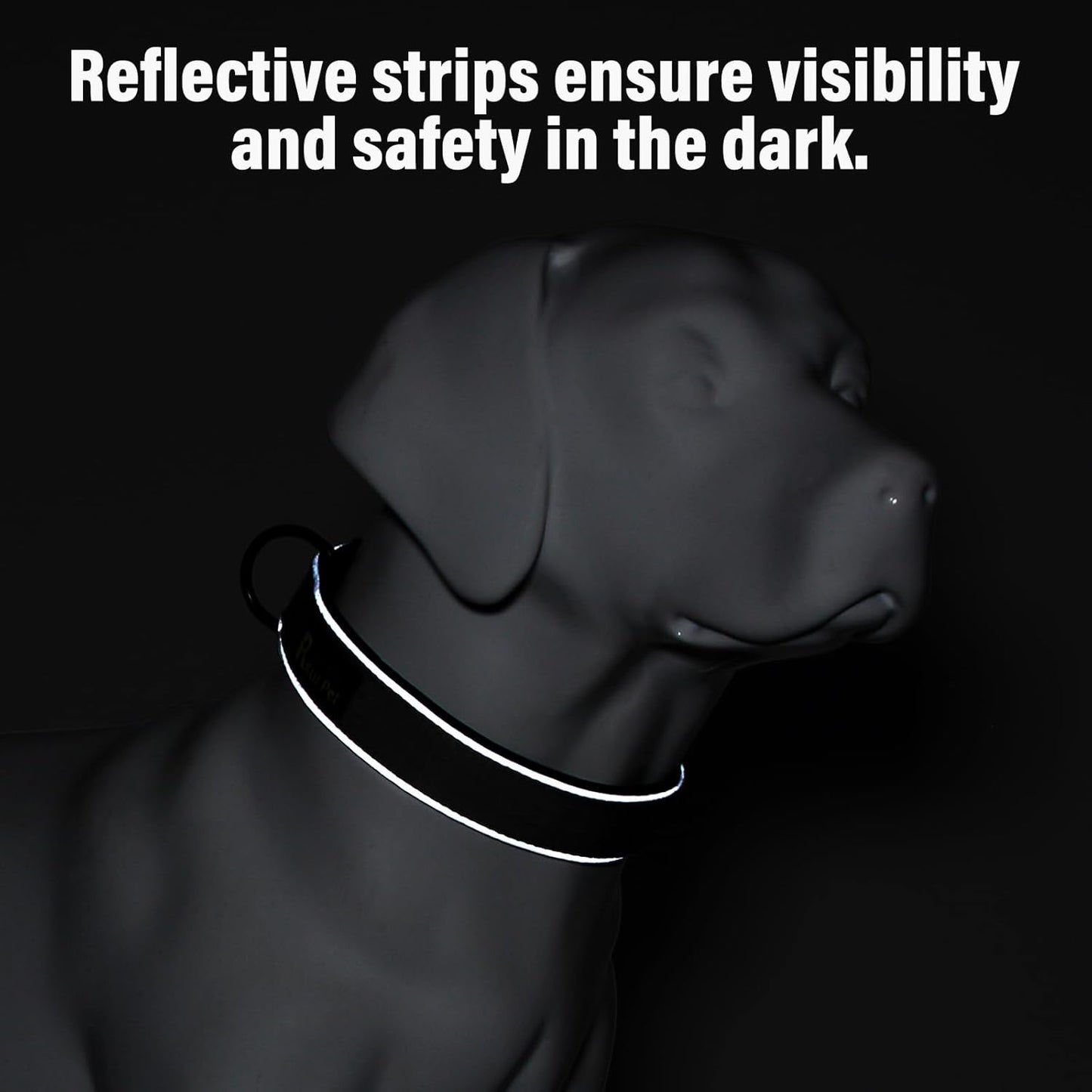 Plutus Pet Tactical Dog Collar, Reflective, Adjustable Heavy Duty Dog Collar, Soft Padded and Comfortable, for Small Medium and Large Dogs (Orange, XS)
