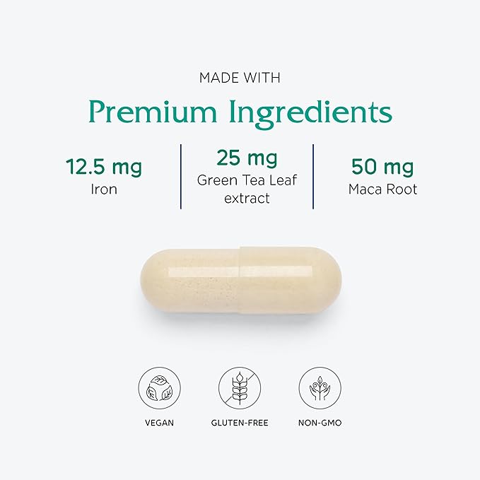 Vitanica FemTeen Symmetry, Vitamins for Teens, Daily Multivitamin, Vegan, 120 Capsules