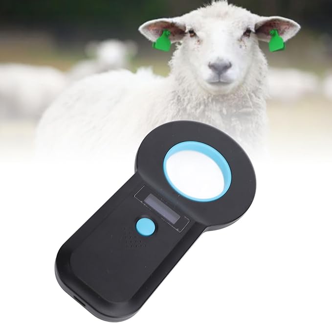 Handheld Pet Microchip Scanner with Bluetooth and USB C Connectivity - 134.2KHz and 125KHz Animal Chip Reader Supporting EMID and FDX B ISO 11784 85-128 Data Storage OLED Display