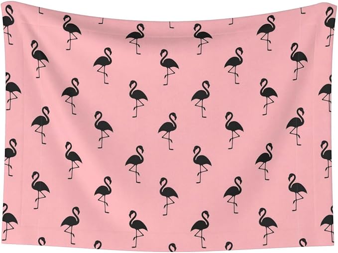 Double Sided Pet Mat for Dog Bed Topper Cat Blanket Furniture Protector, Pink Flamingo, Reversible Plush with Tactile Dot Pattern for Style Change