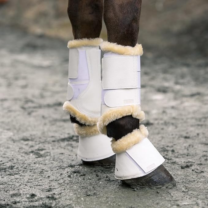 HORZE Signature Bell Boots - White - XXL