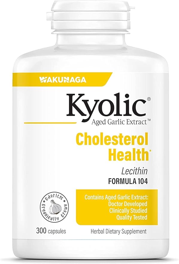 Kyolic #104 Garlic Extract With Lecithn 300 cap ( two-Pack)