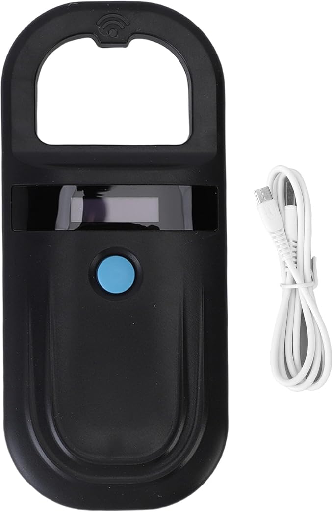 Handheld Microchip Scanner for Pets, Rechargeable Bluetooth Animal Chip Reader with 1000 Record Storage, Supports EMID & FDXB, High Brightness OLED Display (Style 2)