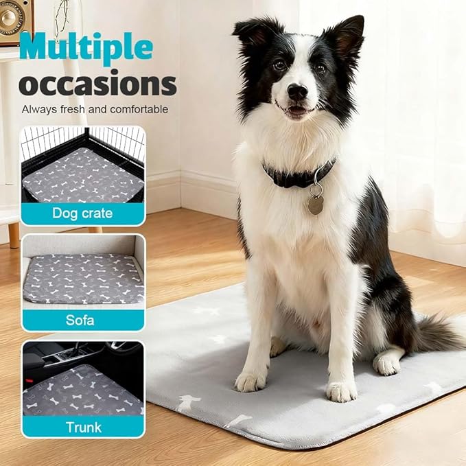 Puppy Pads for Dogs, 2026 New Washable Puppy Pads with Pheromones, Pee Pads for Dogs & Cats, Durable Leak-Proof & Anti-Slip Pet Training Pads for Home & Travel, Reusable (Grey, 11.8" x 11.8")