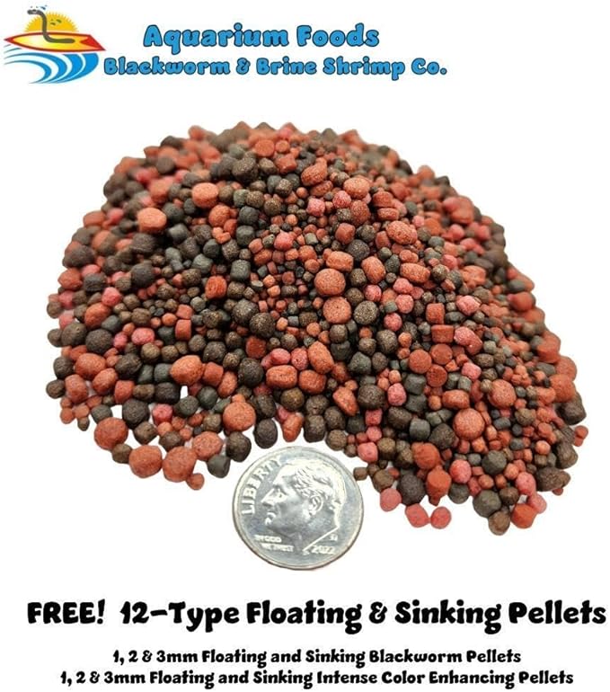 Aquatic Foods Inc. Crickets - Freeze-Dried All Natural Crickets for Large Fish, Reptiles, Turtles, Birds, Hamsters, Hedgehogs, Sugar Gliders, All Lizards…2oz Med Round Jar