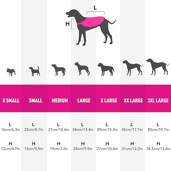 Customised Pink Reflective Dog Vest for Medium Breeds,High Visibility Dog Safety Vest Harness with Removable Bell Keep Safe from Hunting, Training & Cars Accidents